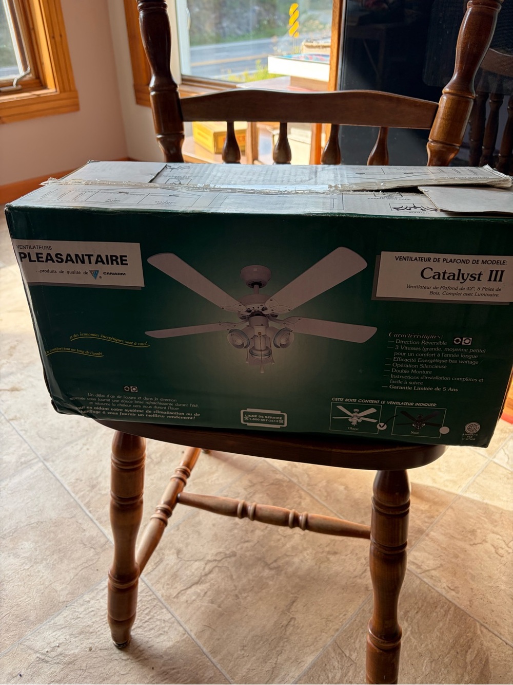 Catalyst III White Ceiling Fan